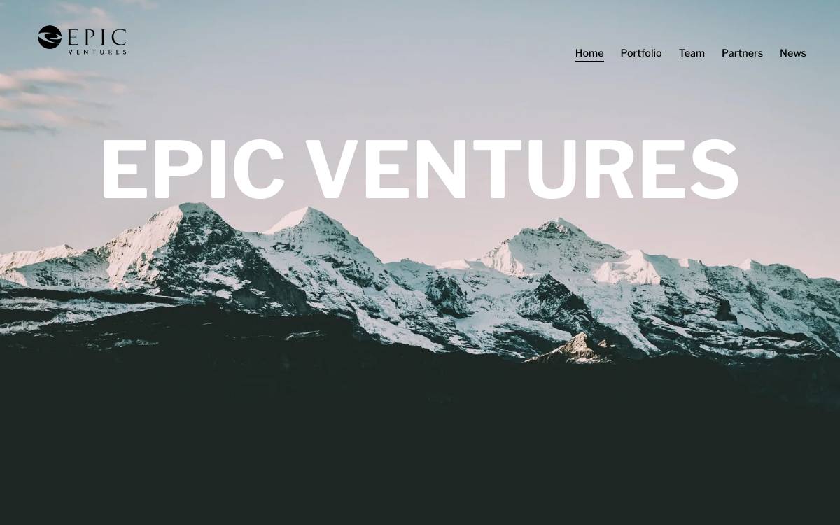 EPIC VENTURES website preview