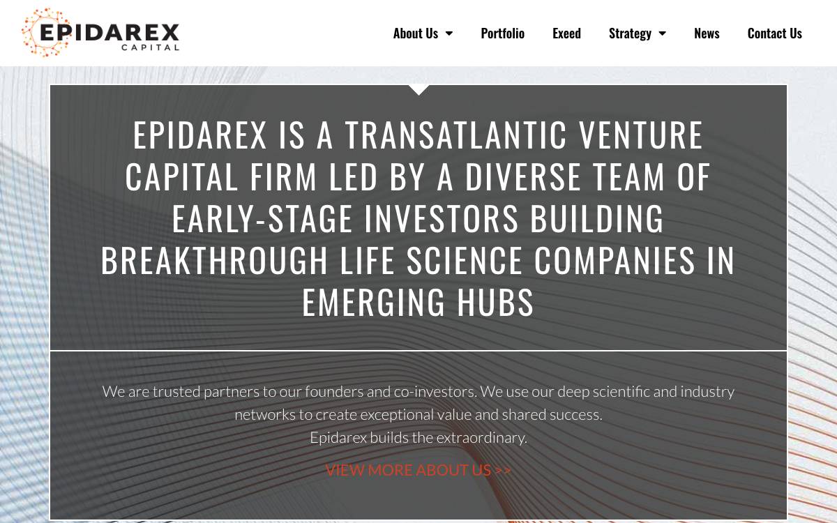 Epidarex Capital website preview