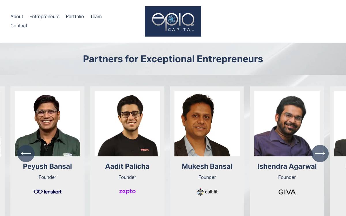 Epiq Capital Investment Advisory LLP website preview