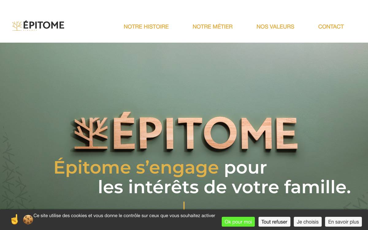 Épitome Finance website preview