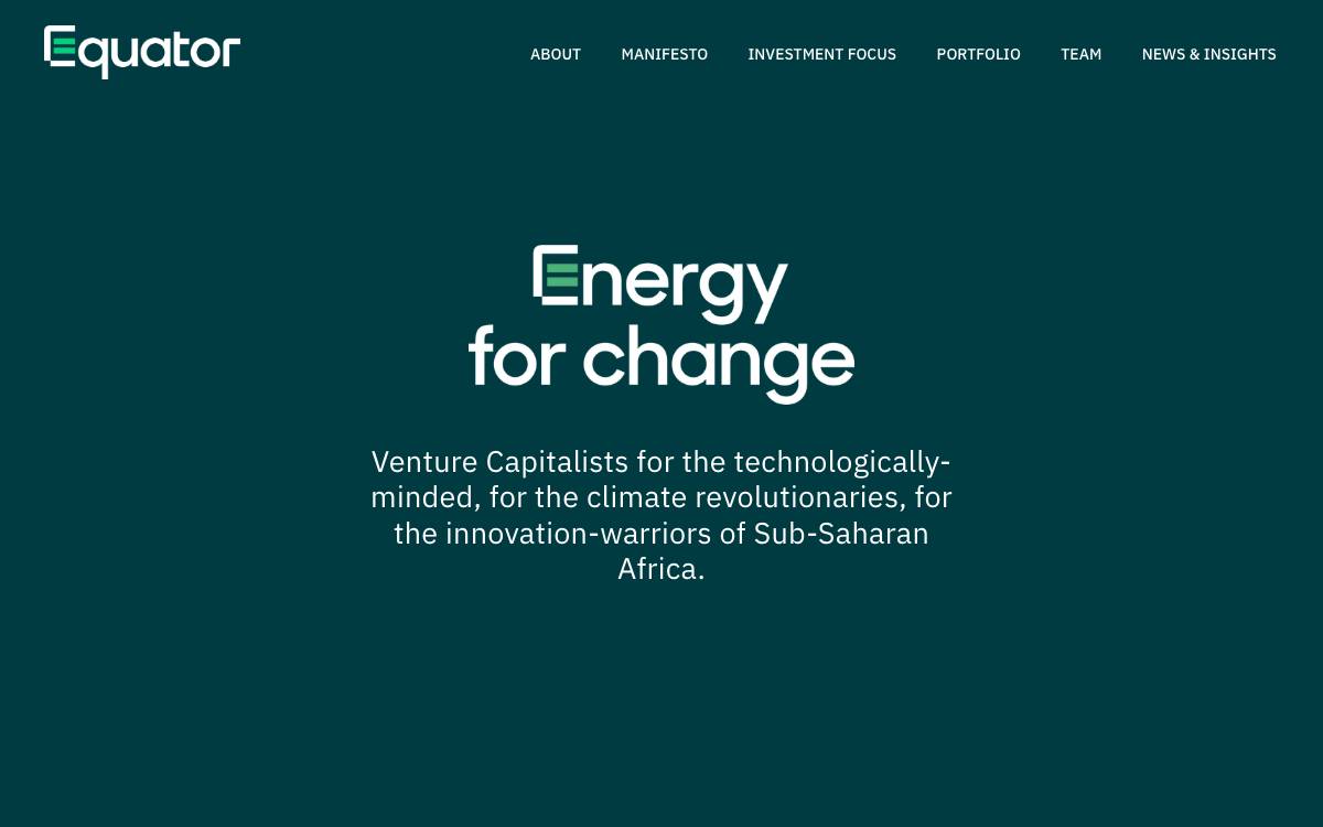 Equator website preview