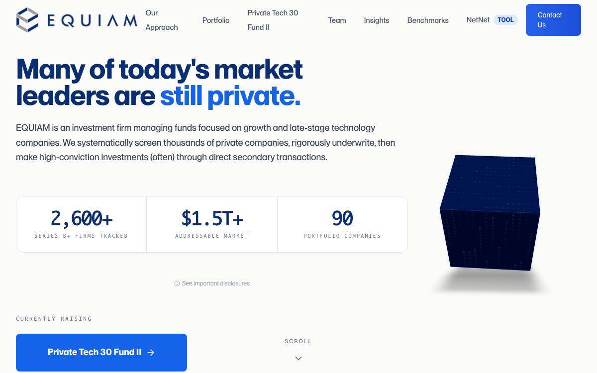 EQUIAM website preview