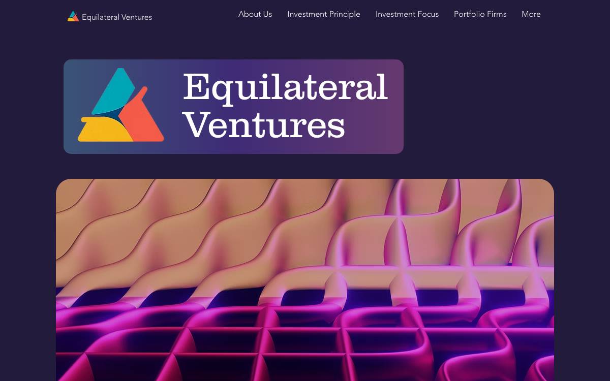Equilateral Ventures website preview