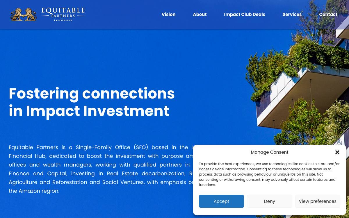 Equitable Partners website preview