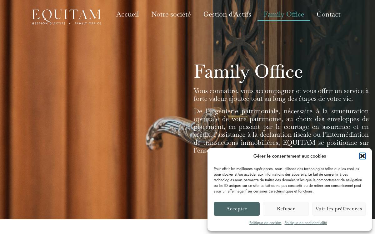 Equitam website preview