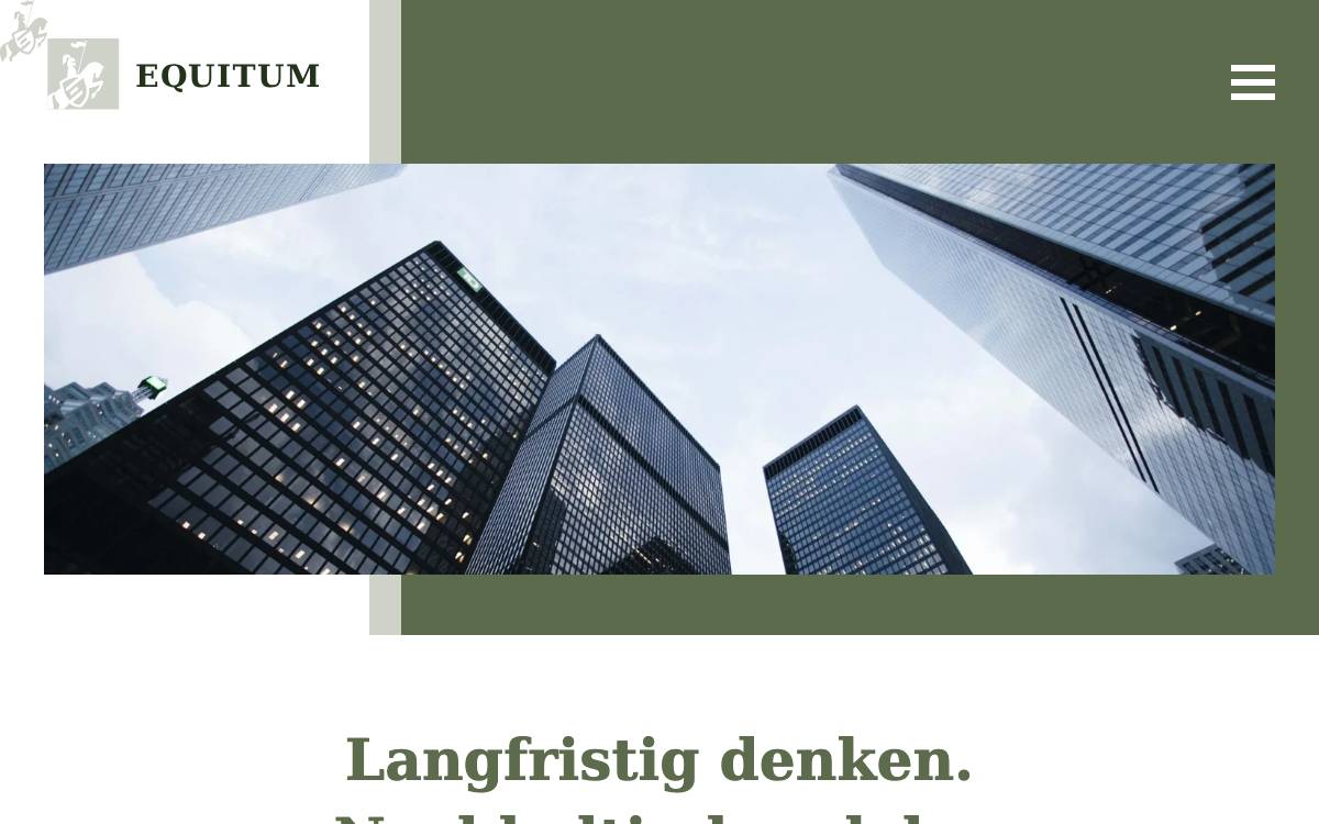 EQUITUM GmbH website preview
