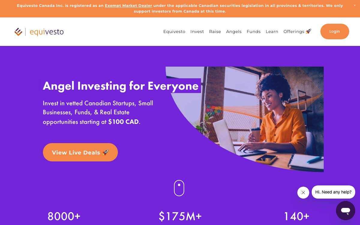 Equivesto website preview