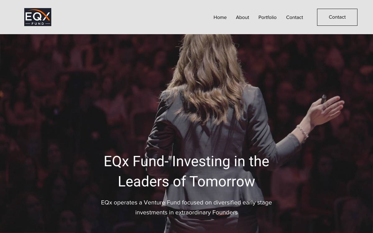 EQx Fund website preview