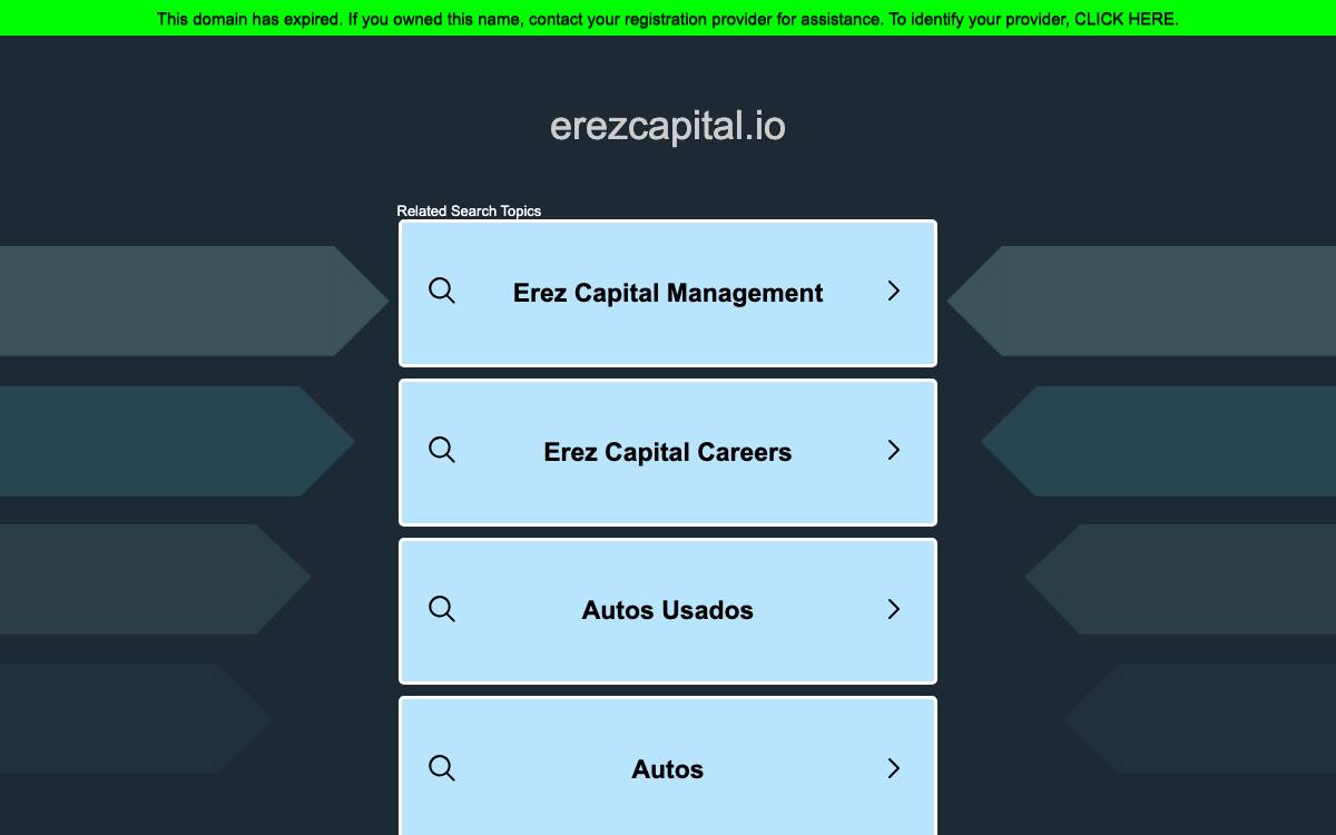 Erez Capital website preview