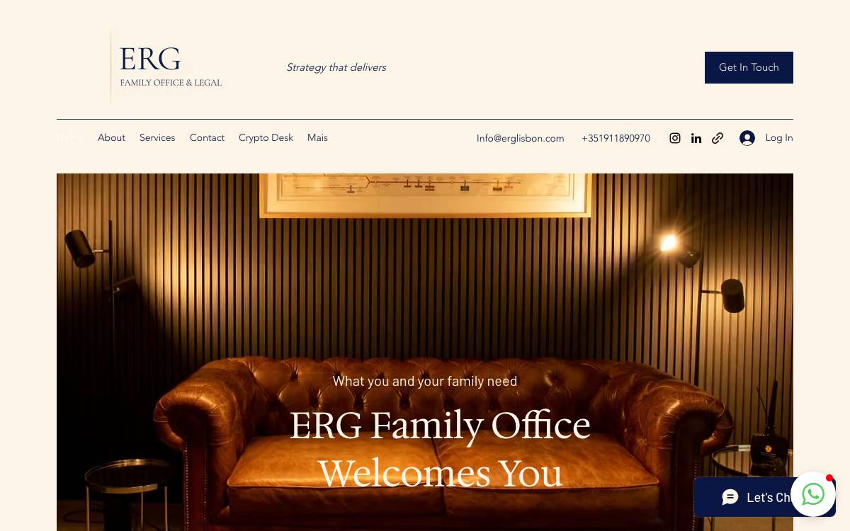 ERG Family Office & Legal website preview
