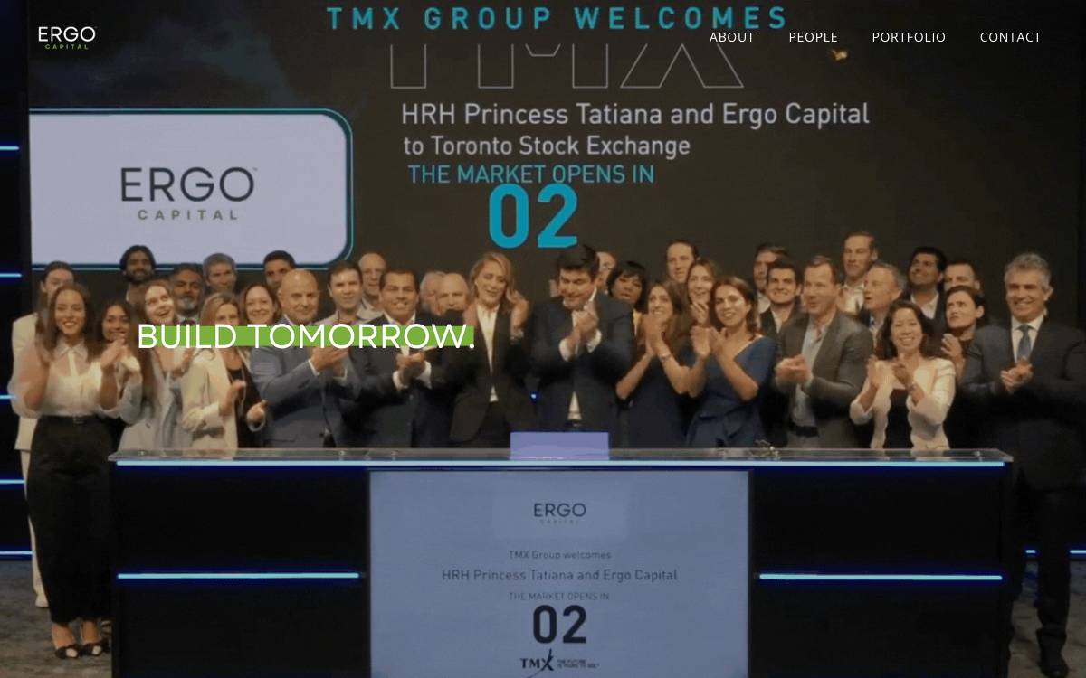 Ergo Capital website preview