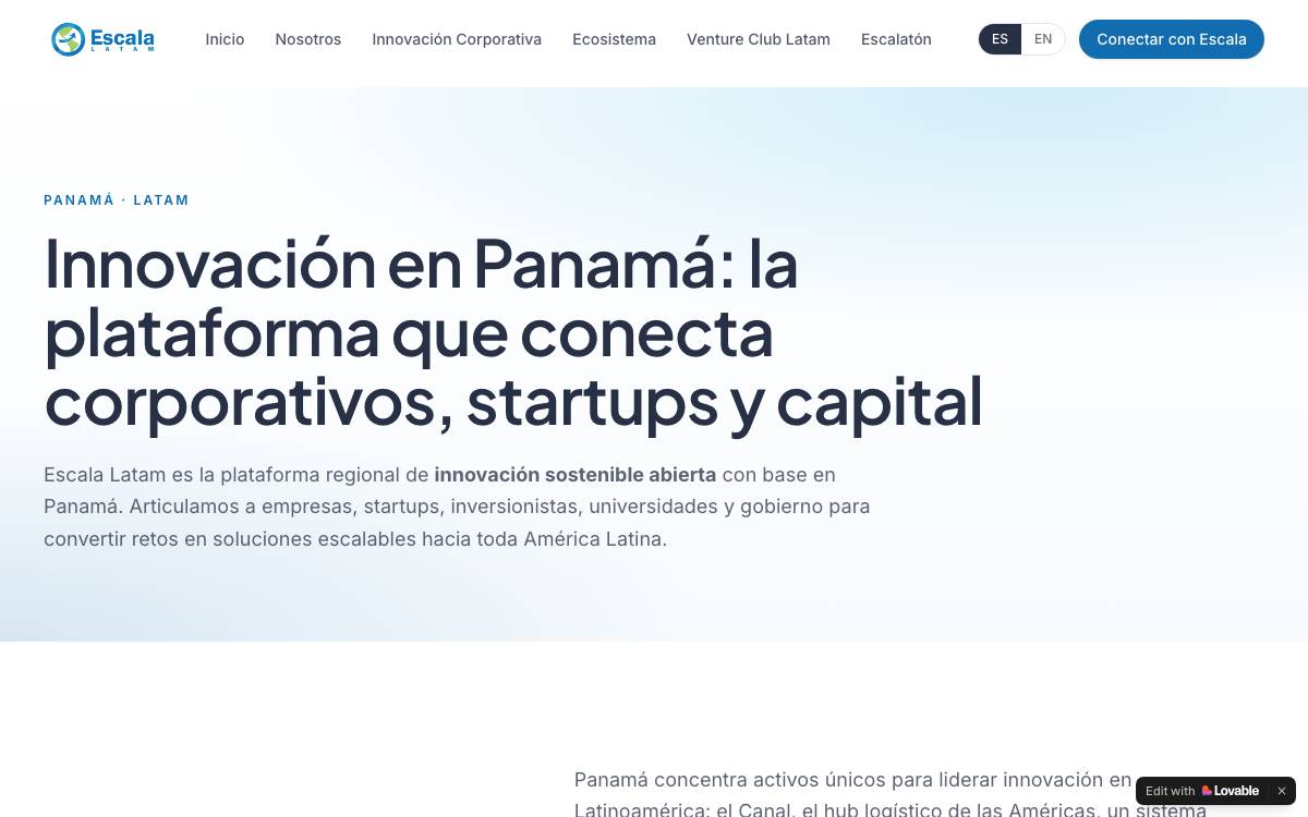 Escala Latam website preview