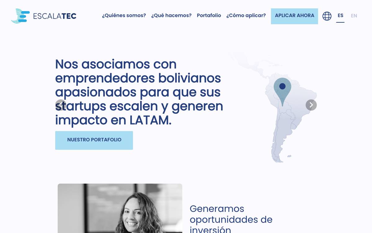 Escalatec website preview