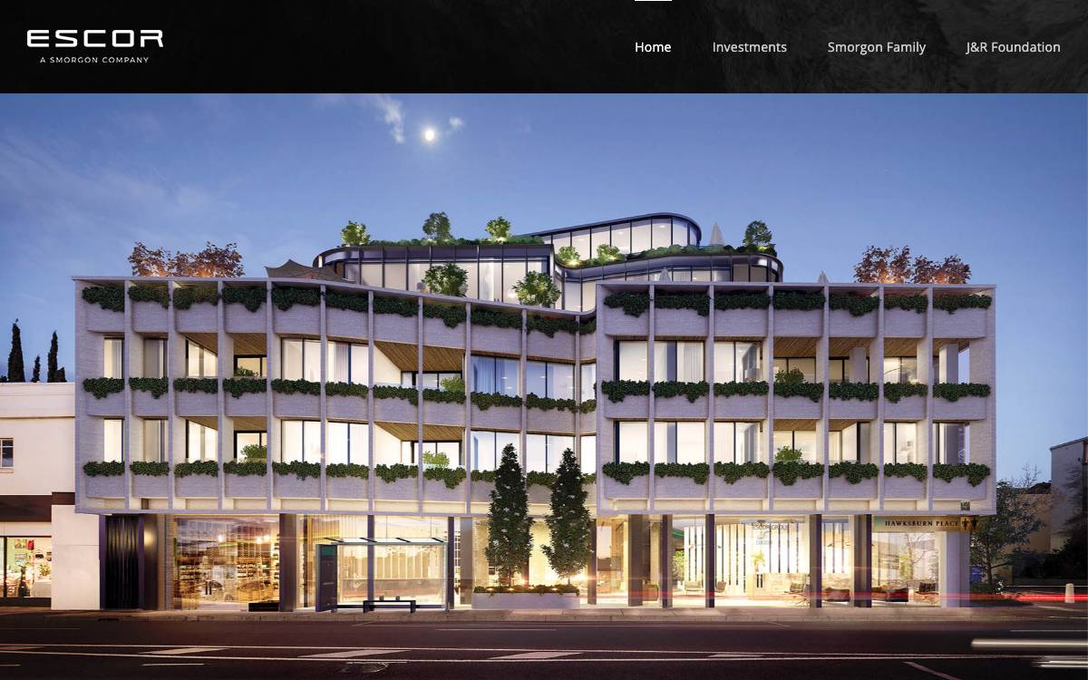 Escor website preview