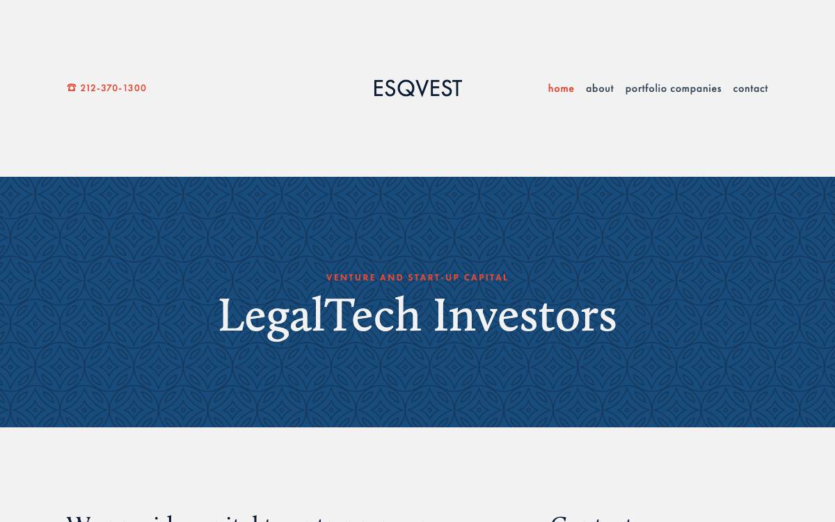 ESQvest website preview