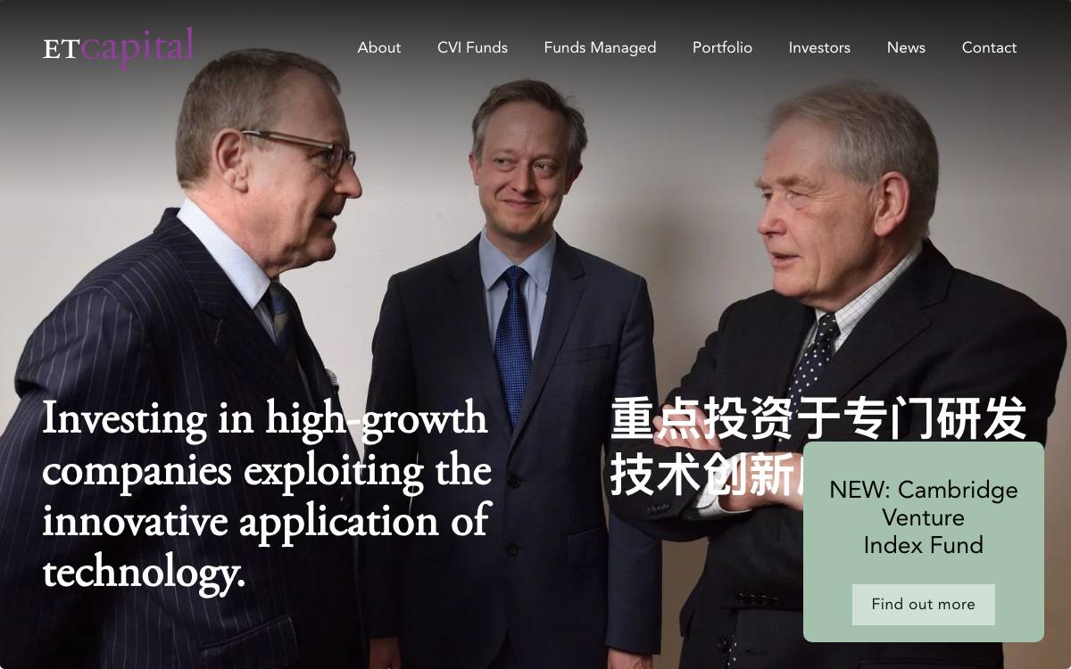 ETCapital website preview
