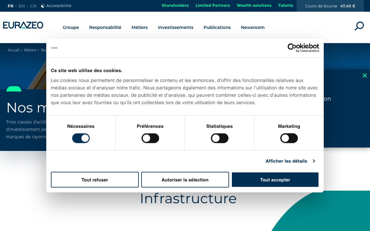 Eurazeo Infrastructure Partners SNC website preview