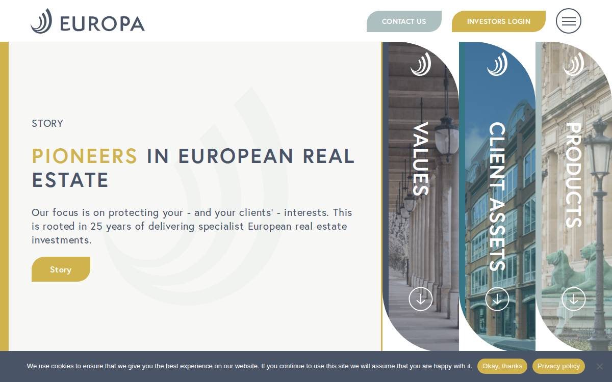 Europa Capital website preview