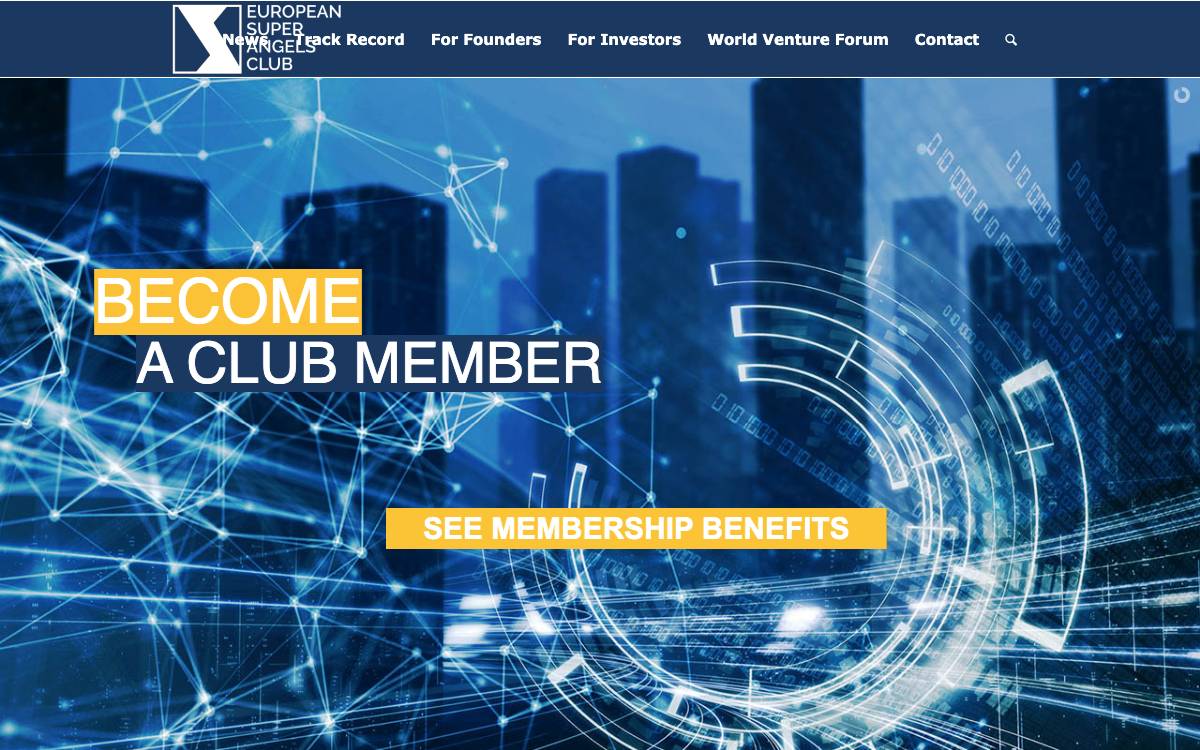 European Super Angels Club website preview
