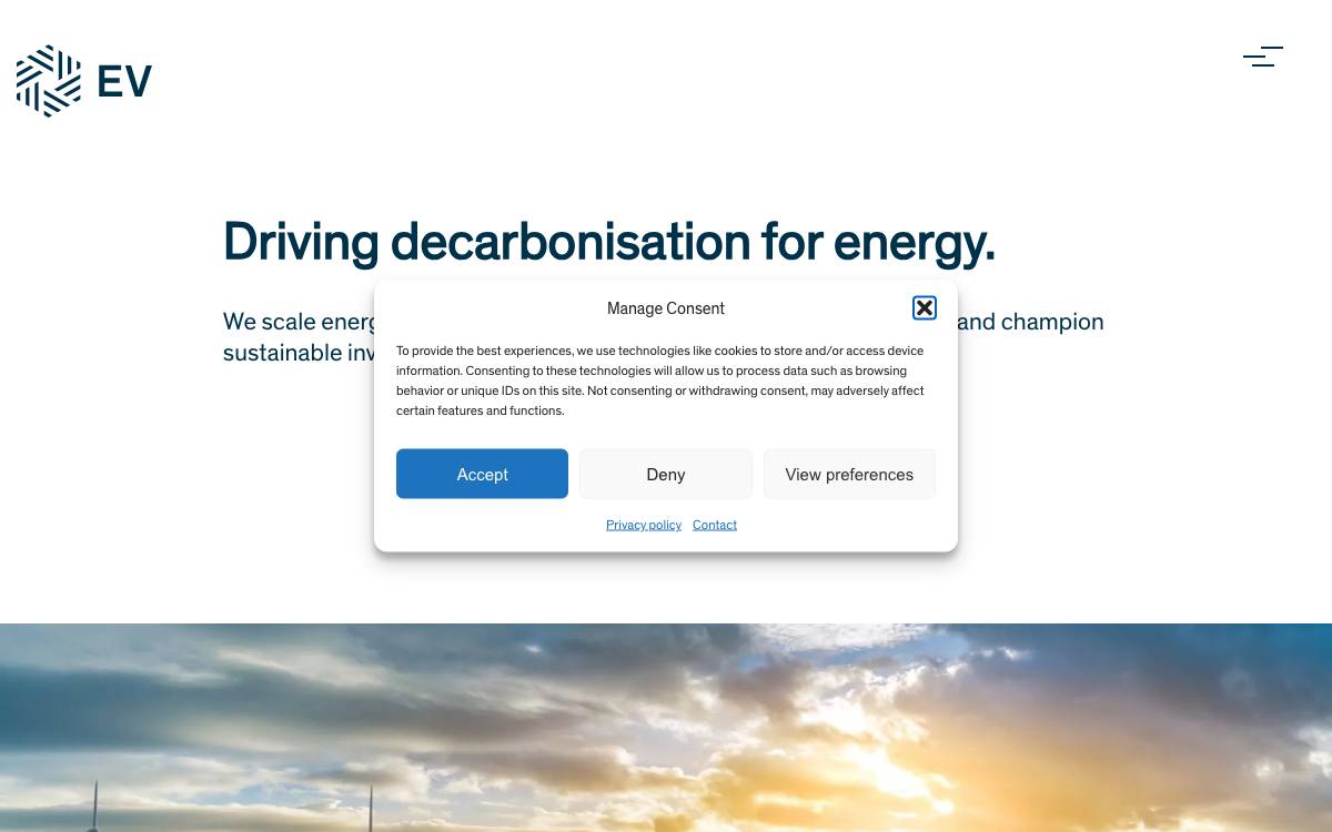 EV Private Equity website preview