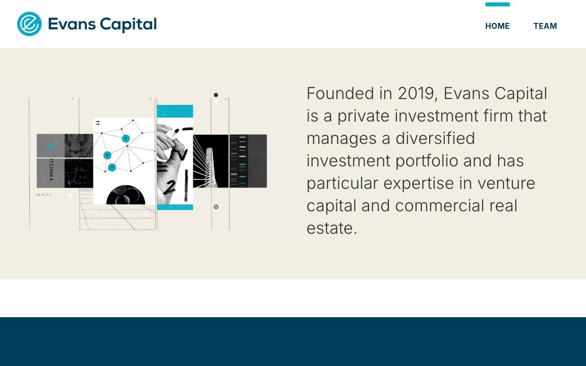 Evans Capital website preview
