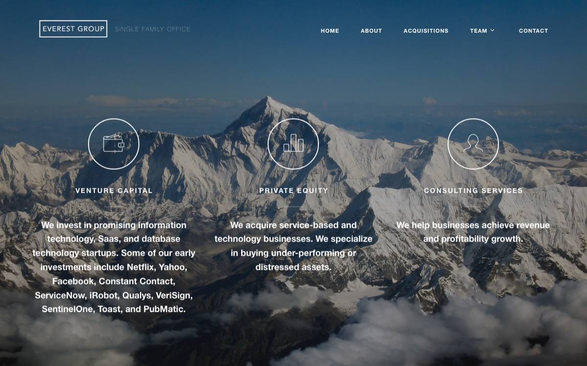 Everest Group website preview