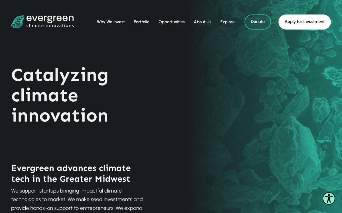 Evergreen Climate Innovations website preview