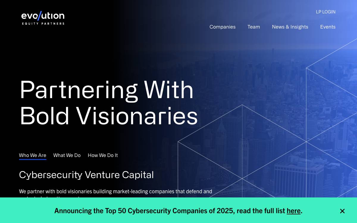 Evolution Equity Partners website preview