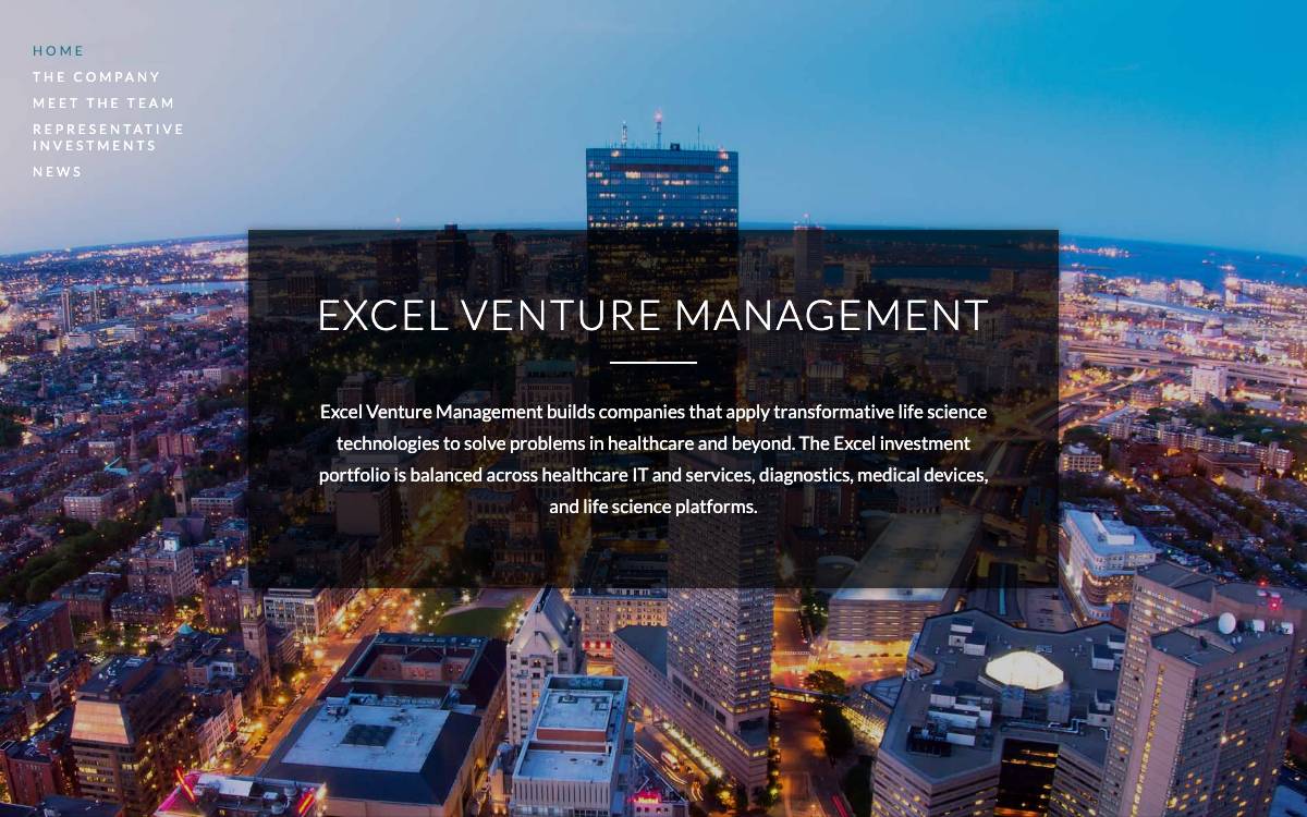 Excel Venture Management website preview