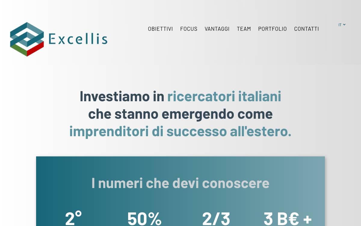 Excellis Holding website preview