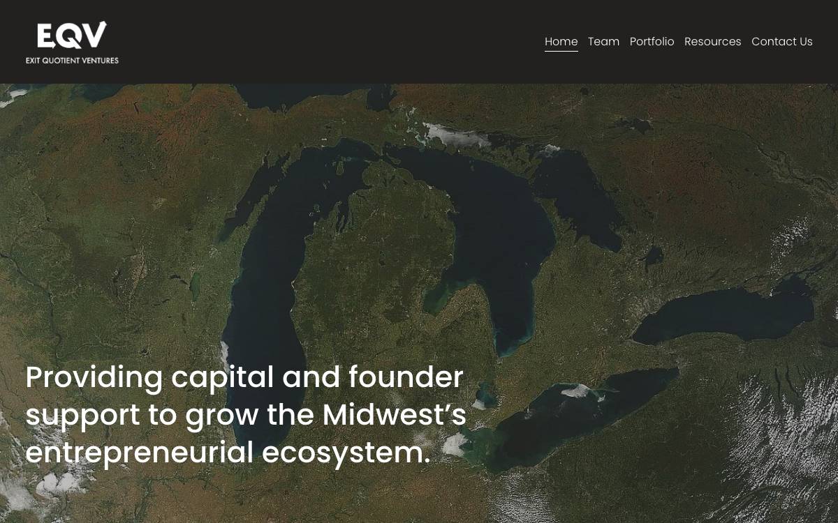 Exit Quotient Ventures website preview