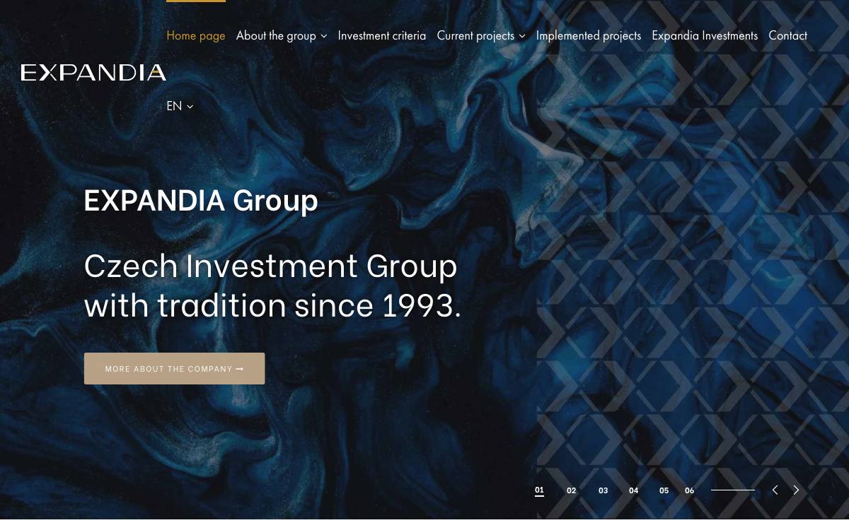 Expandia website preview