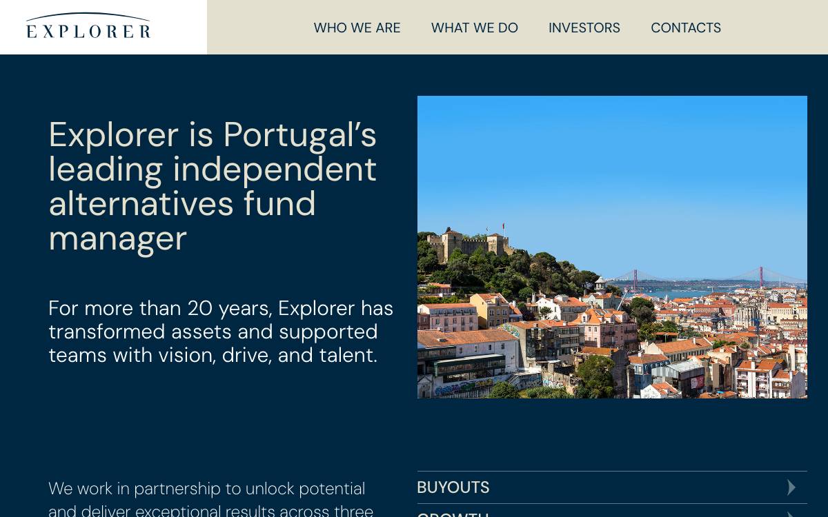 Explorer Investments website preview