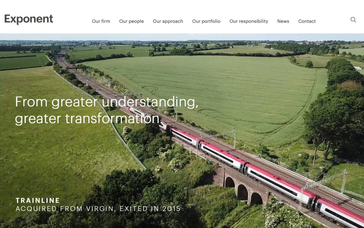 Exponent Capital website preview