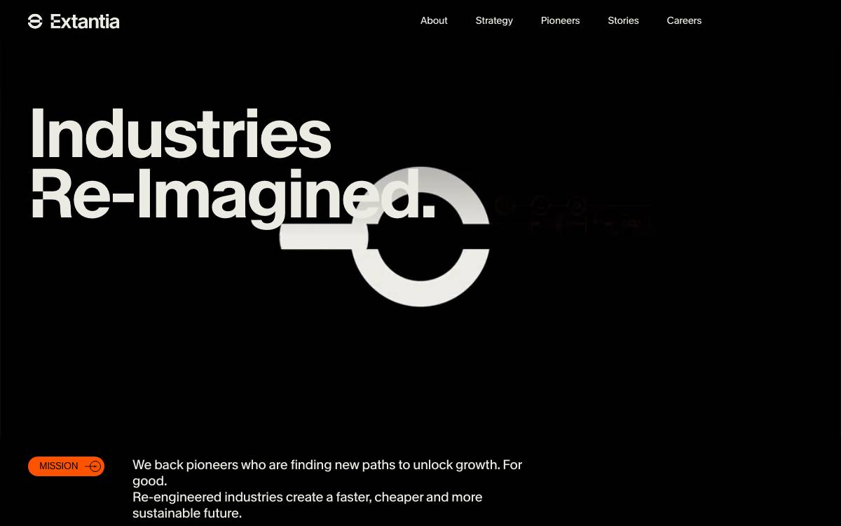 Extantia Capital website preview