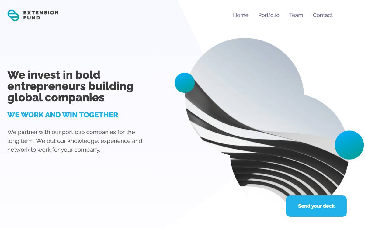 Extension Fund website preview