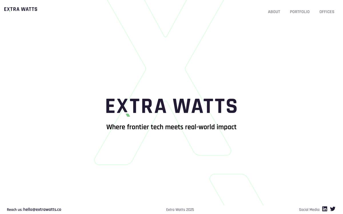 Extra Watts website preview