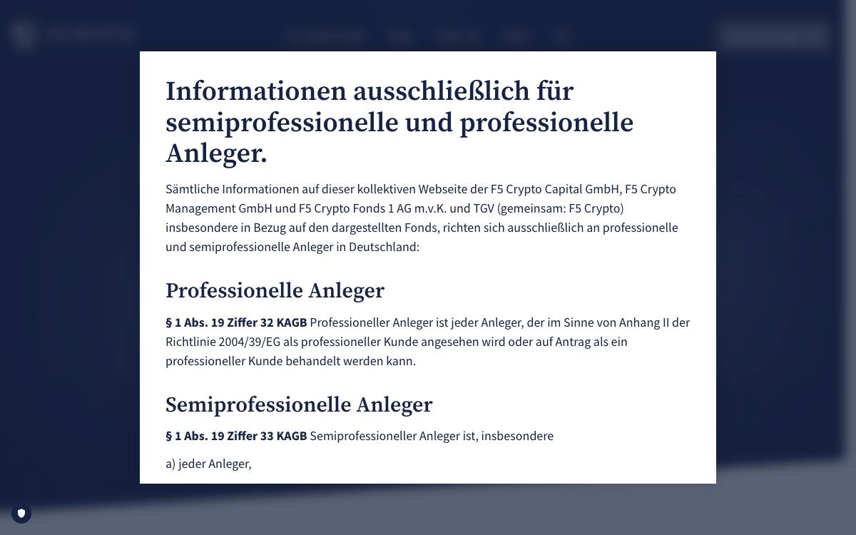 F5 Crypto Capital website preview