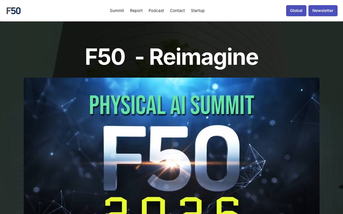 F50 website preview