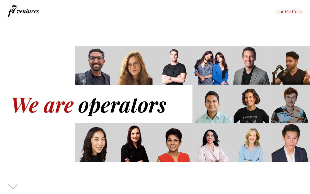 f7 Ventures website preview