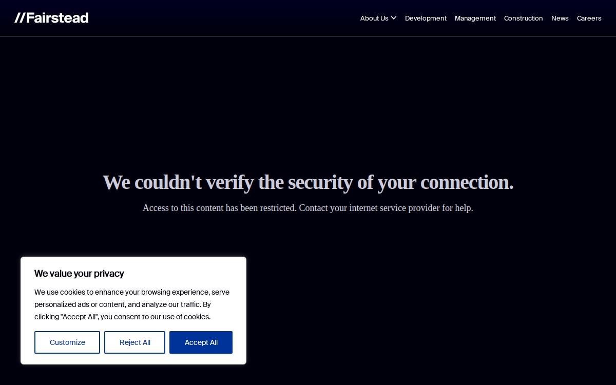Fairstead Capital website preview