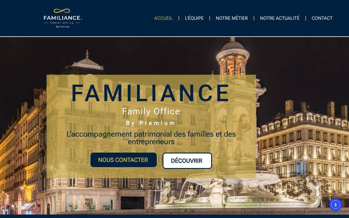 Familiance website preview