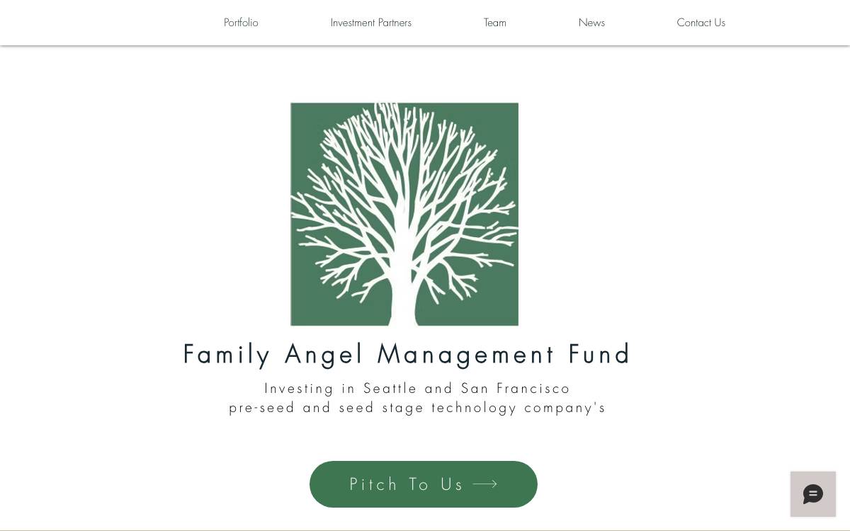 Family Angel Management Fund website preview