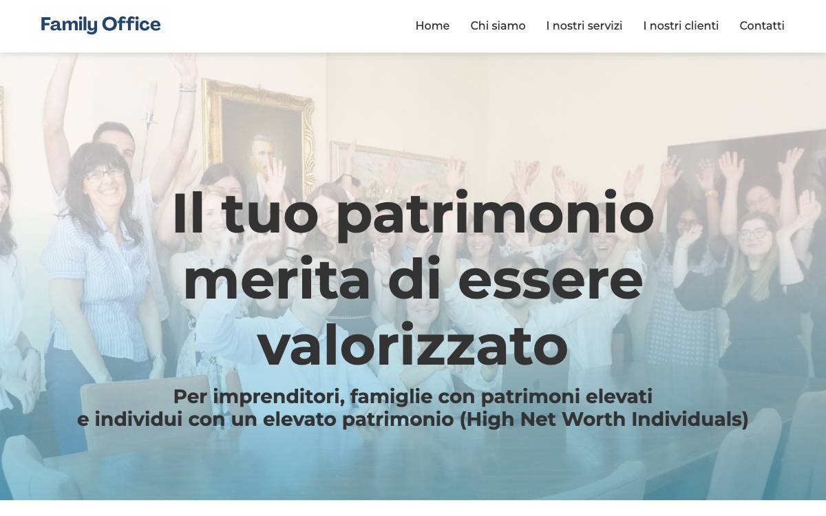 Family Office Bergamo / Leaders website preview