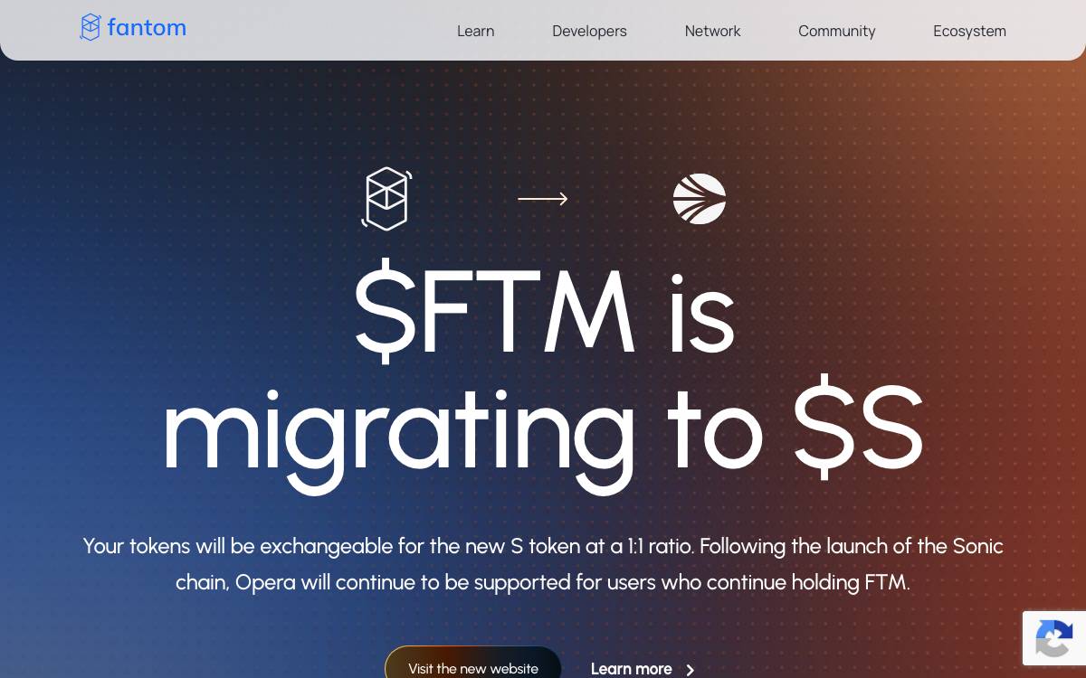 Fantom Foundation website preview