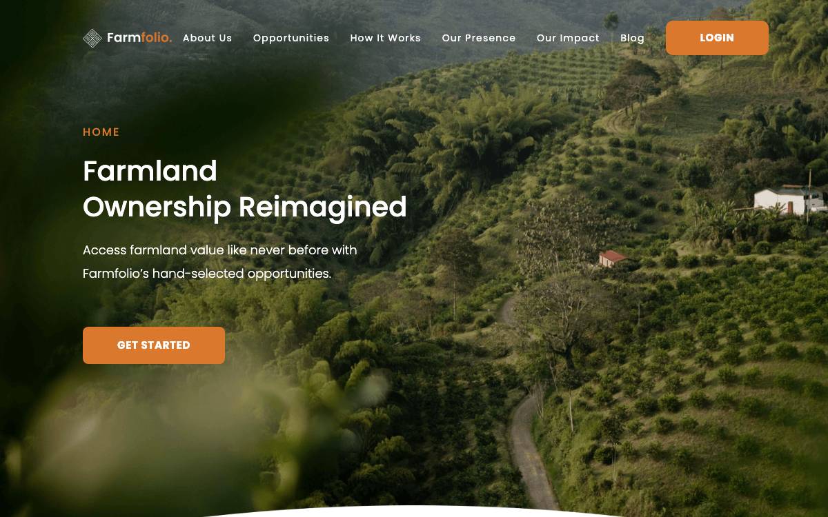 Farmfolio website preview