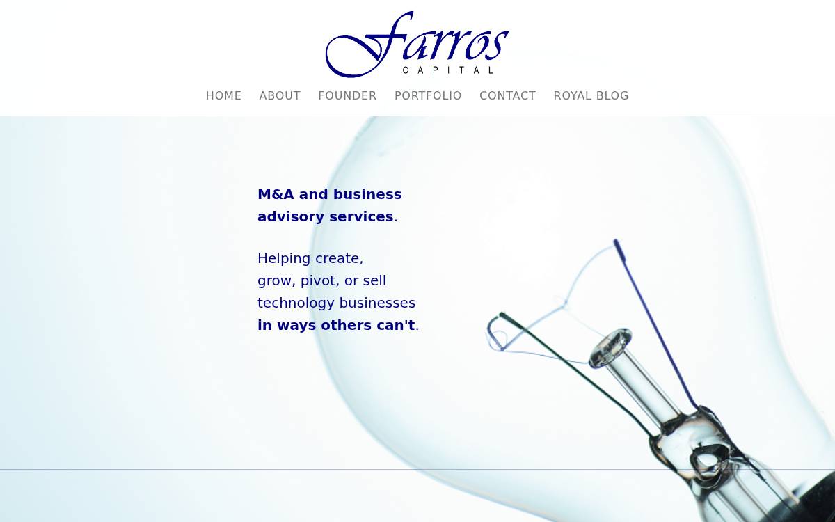 Farros Capital website preview