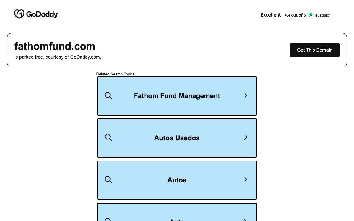 Fathom Fund website preview