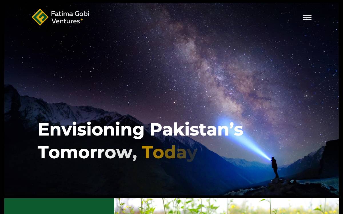 Fatima Gobi Ventures website preview