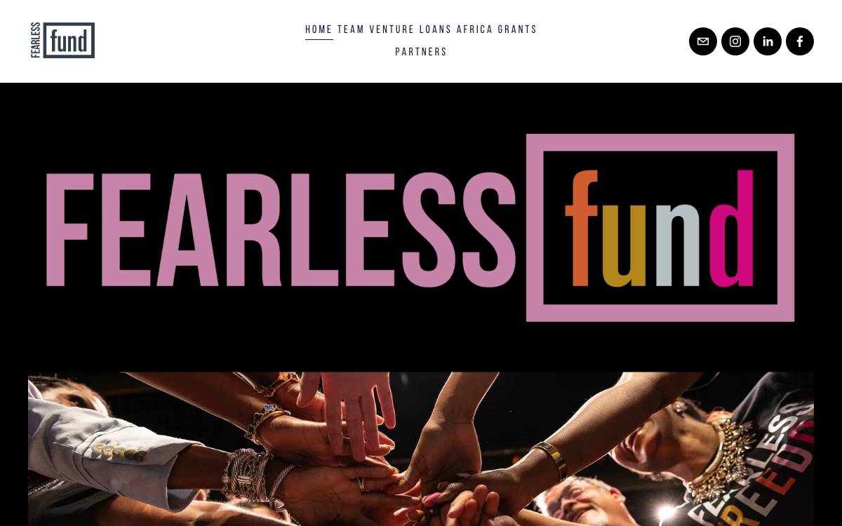 Fearless Fund website preview
